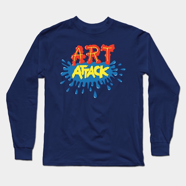 Art Attack Logo Long Sleeve T-Shirt by stickerfule